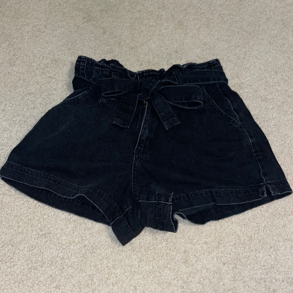 American Eagle Black High Waisted Jean Short